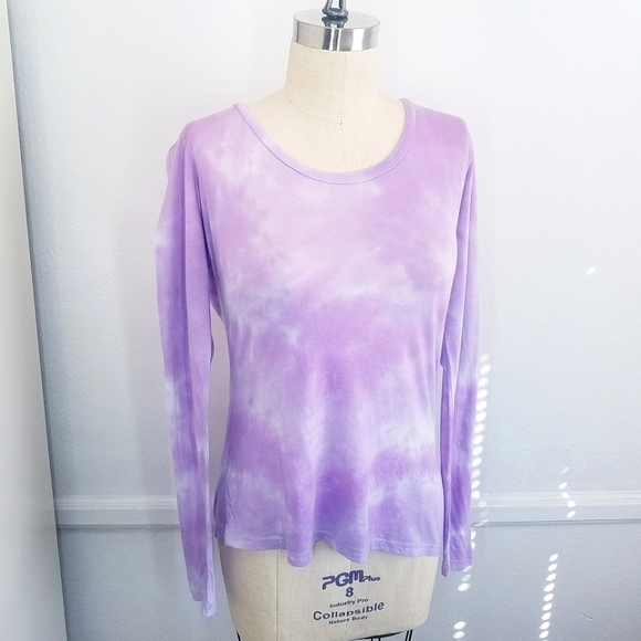🌸 Sundry | Purple Tie Dye Cotton Lomg‎ Sleeve M - Picture 1 of 11